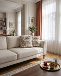 Toile de Jouy 2'li Kırlent Kılıfı Fransız Köylü Desenli